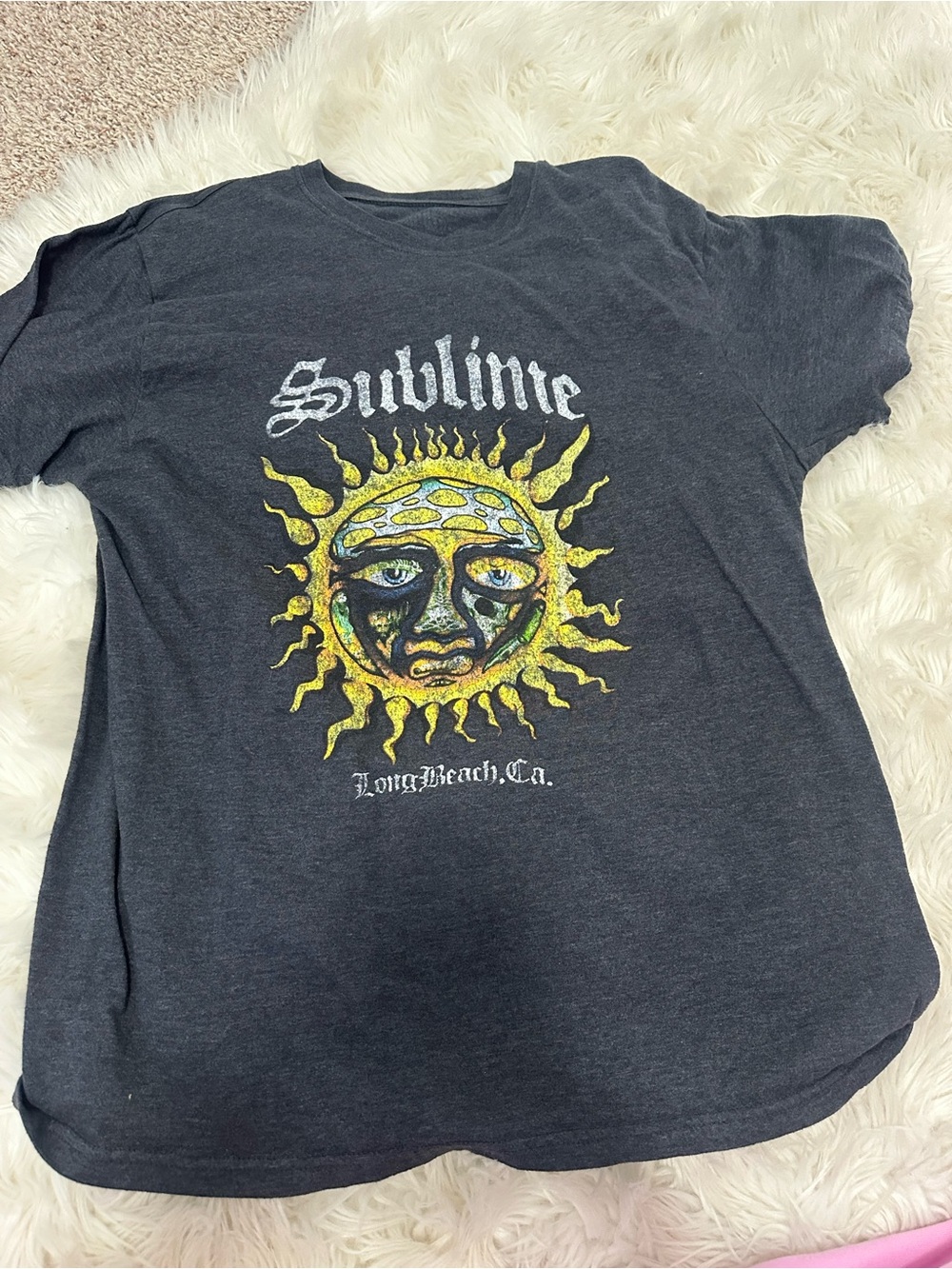 Sublime Short Sleeve Graphic Tee - Black with Yellow Sun